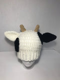 Holstein Cow Beanie Hat w/ Ribbing