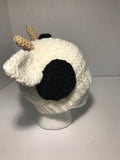 Holstein Cow Beanie Hat w/ Ribbing