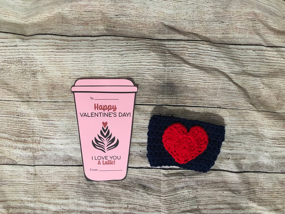 Heart Appliqué Cup Sleeve