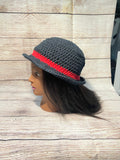 Bucket Hat Medium (Black & Red)