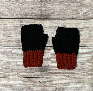 Child Fingerless Gloves (Fox)