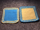 Tunisian Simple Stitch Crochet Multipurpose Cloths (2pack)