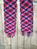 Planned Pooling Argyle Scarf for Adult (MS Purple Multi)
