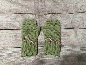 Fancy Fingerless Gloves with Accents (Adult Small)