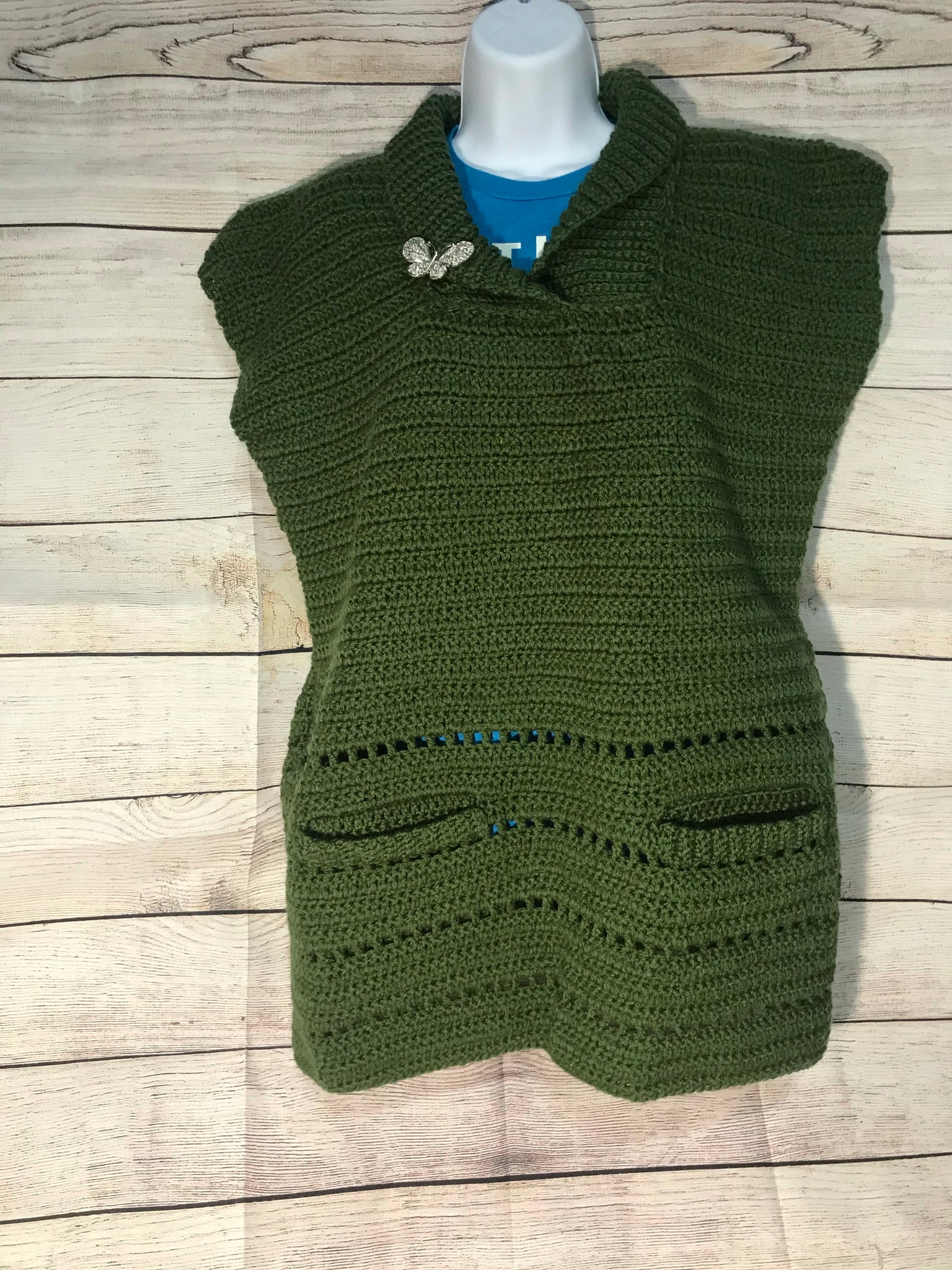 Sweater Dress with Pockets (XL) – Vanessa's Crochet Creations Sweater Dress with Pockets (XL) – Vanessa's Crochet Creations