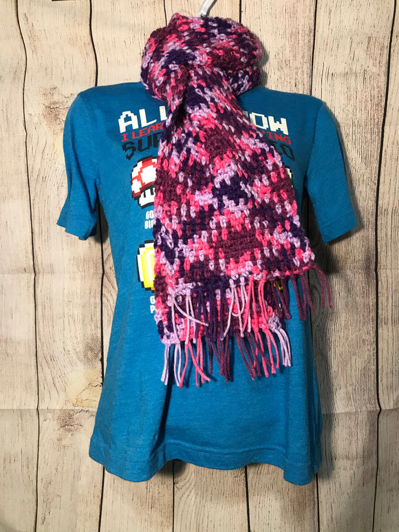 Planned Pooling Argyle Scarf for Adult (MS Purple Multi)