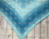 Crochet Butterfly Prayer Shawl (redheart ombré)