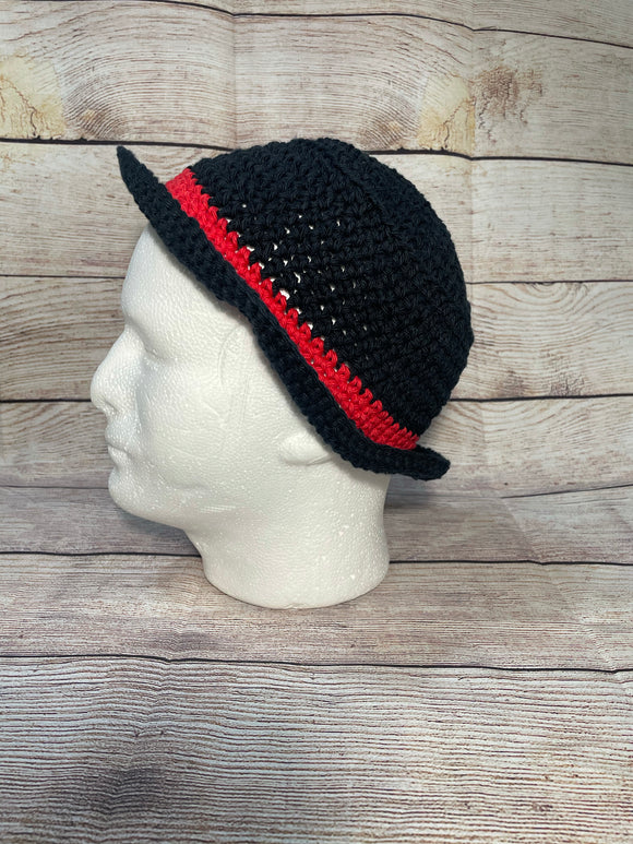Bucket Hat Medium (Black & Red)