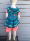 Mandala Vest 2T-3T (Shades of Blue)
