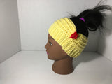 Fancy Bun Hats/ Ear Warmer (small)