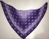 Crochet Butterfly Prayer Shawl (redheart ombré)