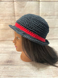 Bucket Hat Medium (Black & Red)