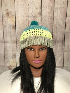 Caribbean Coconut Beanie Hat w/ Pompom (small)