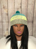 Caribbean Coconut Beanie Hat w/ Pompom (small)