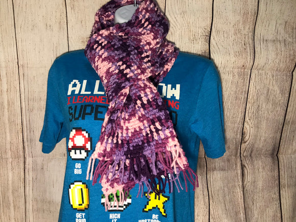 Planned Pooling Argyle Scarf for Adult (Purple Passion)