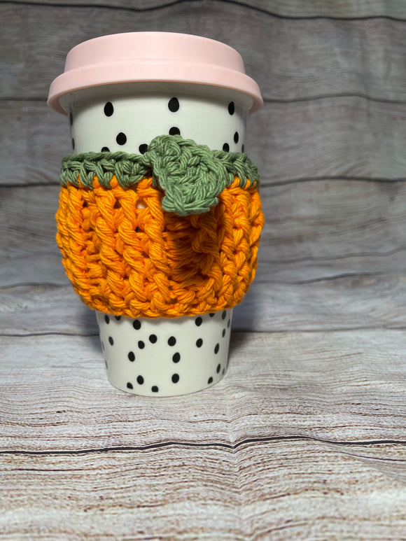 Cotton Cup Sleeve (Pumpkin)