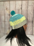 Caribbean Coconut Beanie Hat w/ Pompom (small)