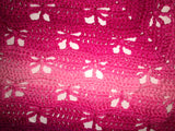Crochet Butterfly Prayer Shawl (redheart ombré)