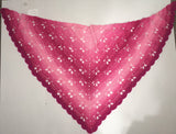 Crochet Butterfly Prayer Shawl (redheart ombré)