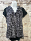 Cable Stitch Hooded Sweater Vest (Medium)