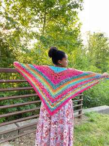 Happy Ombré Klaziena Shawl