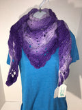 Crochet Butterfly Prayer Shawl (redheart ombré)